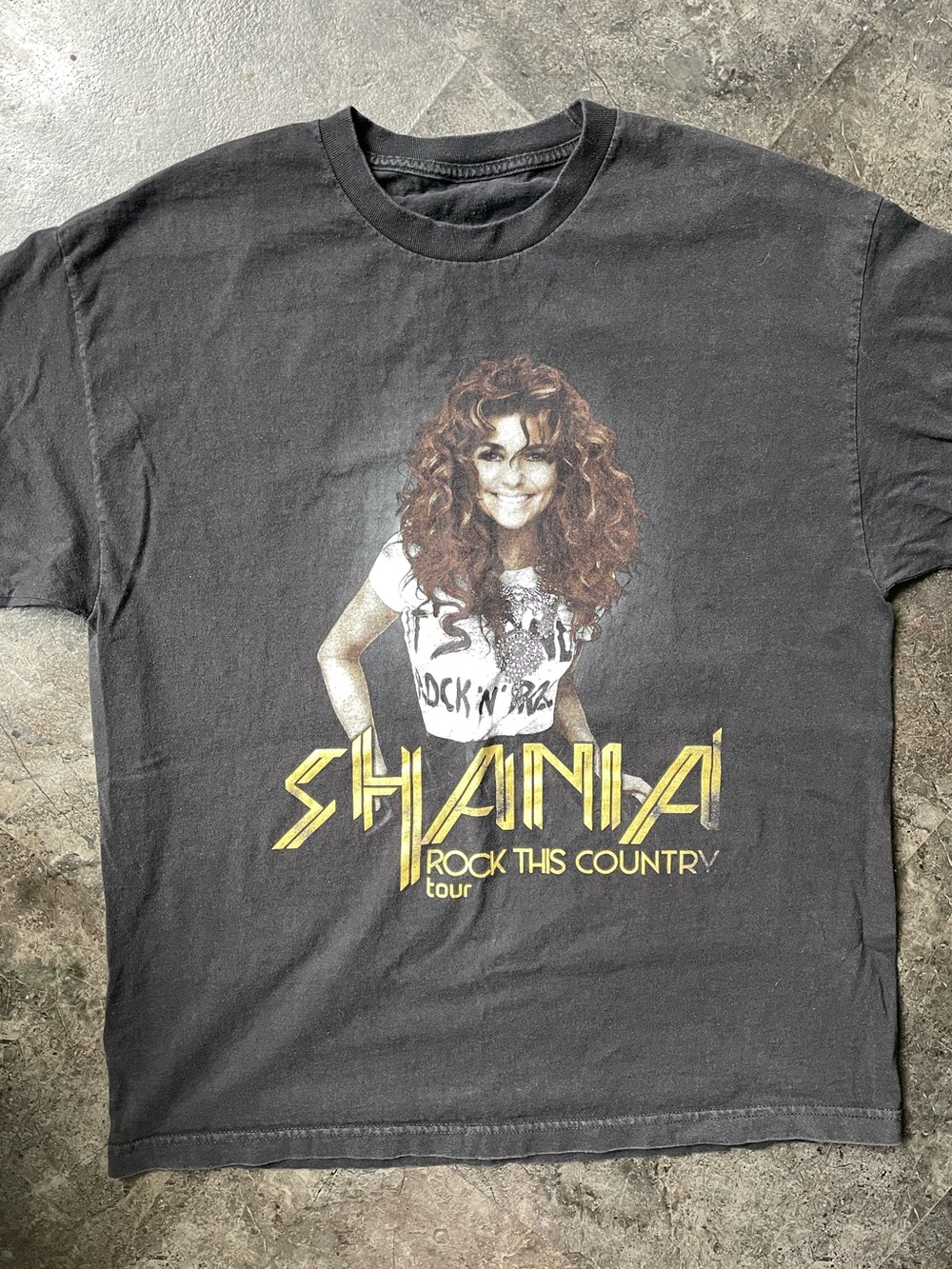 Shania Rock This Country Tour Black Graphic Tee